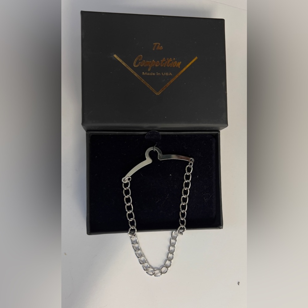 The Competition Classic Silver Tie Chain NEW